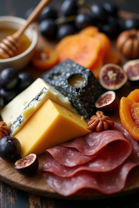 halloween themed charcuterie board delight