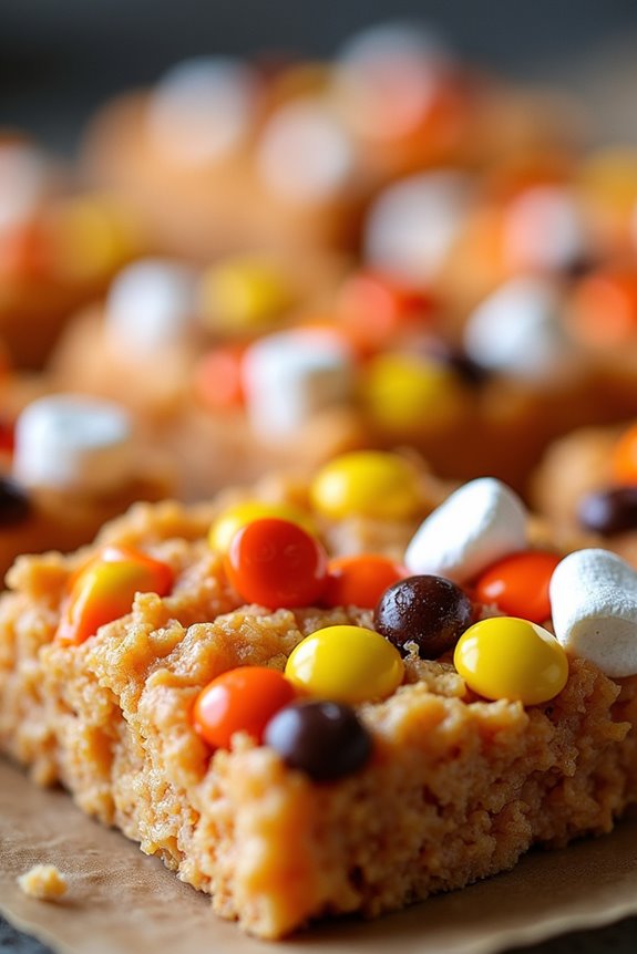 halloween themed rice krispie treats