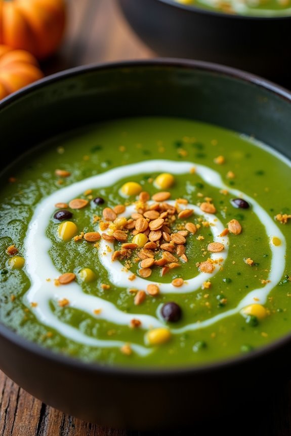 halloween themed vegetable soup