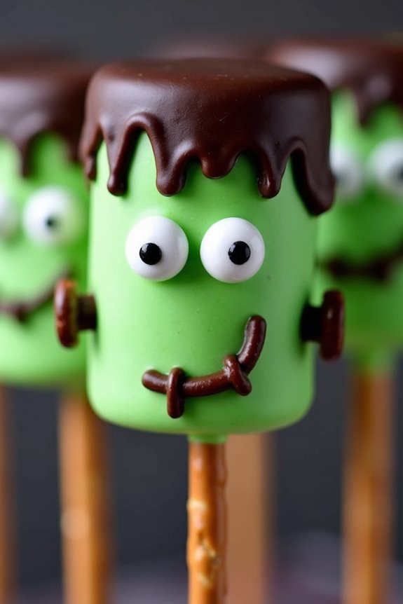 halloween treat marshmallow pops