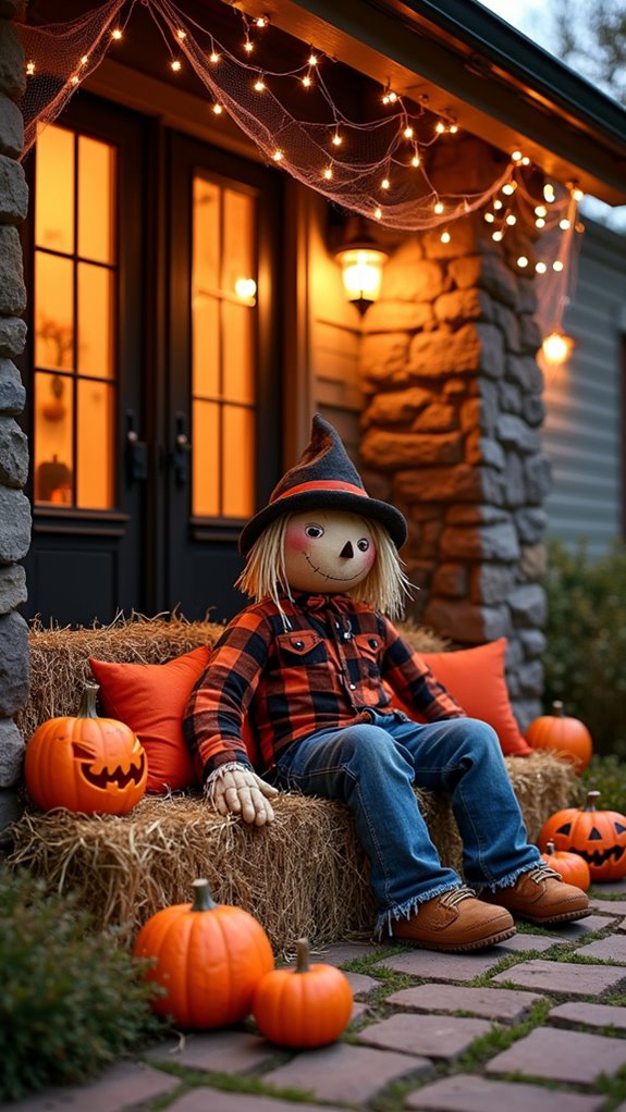 haunted hay bales seating
