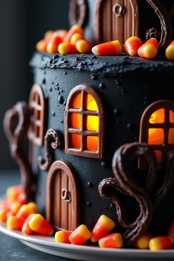 haunted house cake recipe