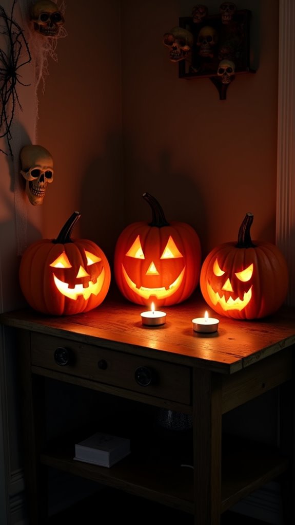 haunted house jack o lantern design