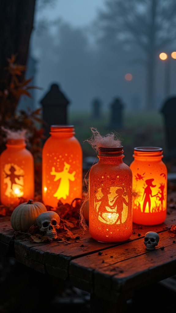 haunted house lantern crafting