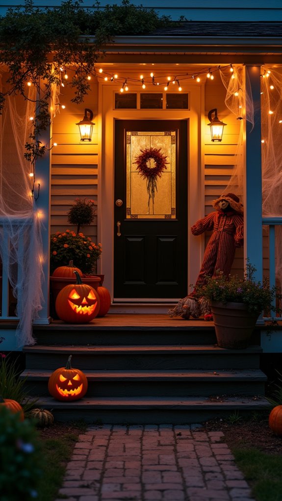 haunting halloween porch decor