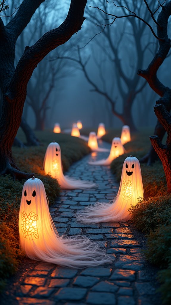 hauntingly beautiful lantern pathway
