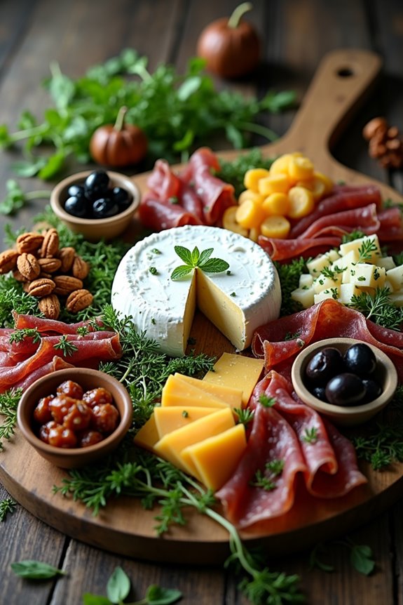 hauntingly herbaceous charcuterie board
