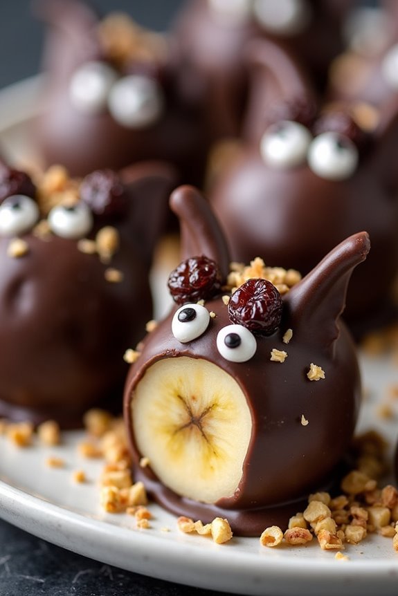 healthy halloween banana treats