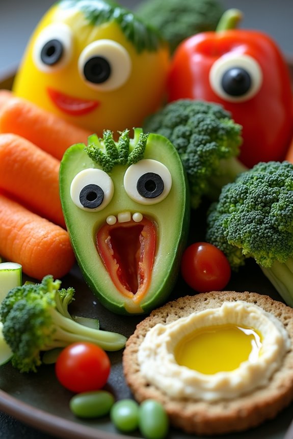 healthy halloween veggie snacks