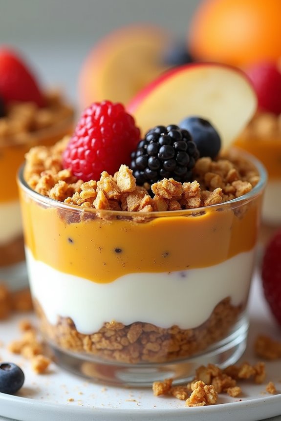 healthy pumpkin yogurt dessert