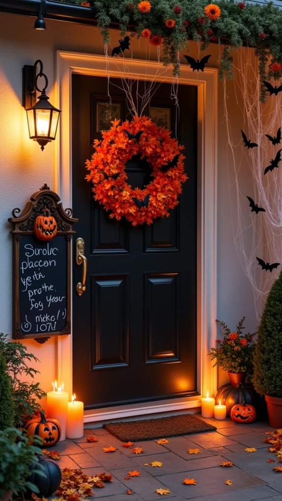 interactive halloween chalkboard fun