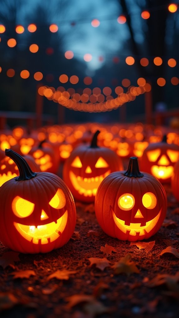 interactive halloween night lights