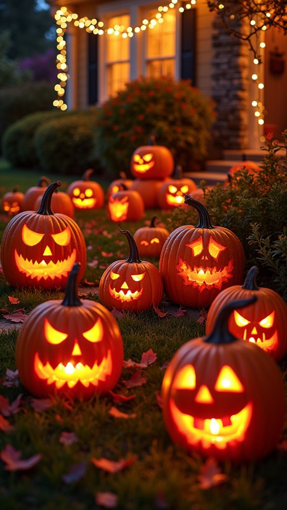 interactive halloween pumpkin decor