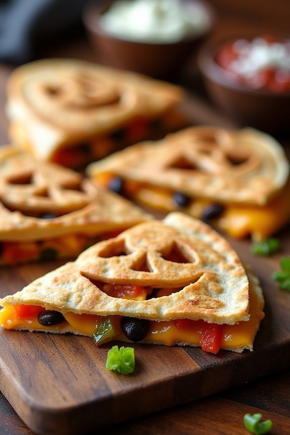 jack o lantern quesadilla recipe