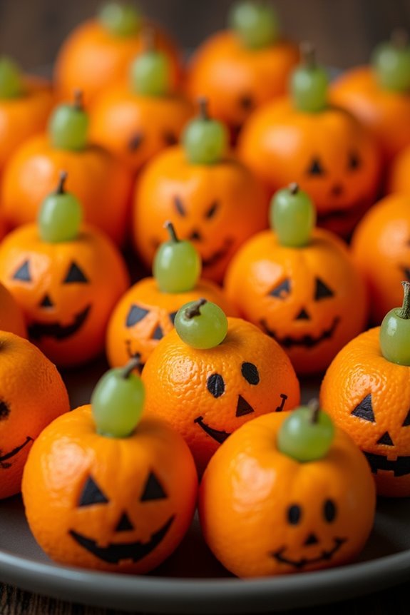 jack o lantern tangerine snacks