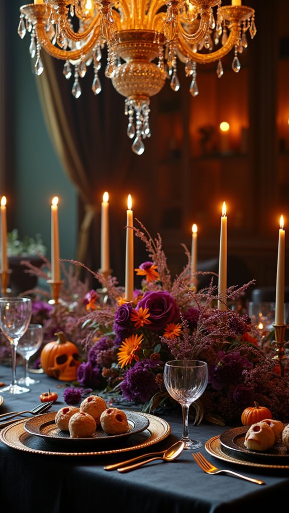 luxurious halloween serving ware