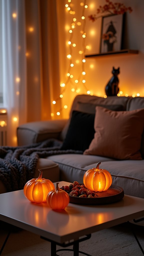 magical ambiance with fairy lights