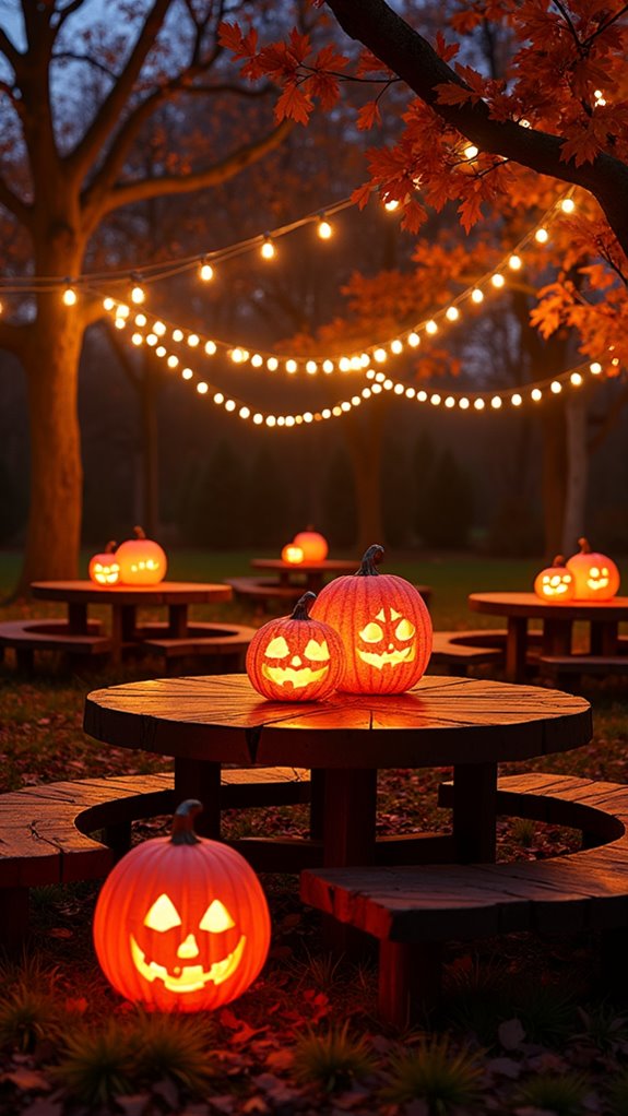 magical outdoor halloween ambiance