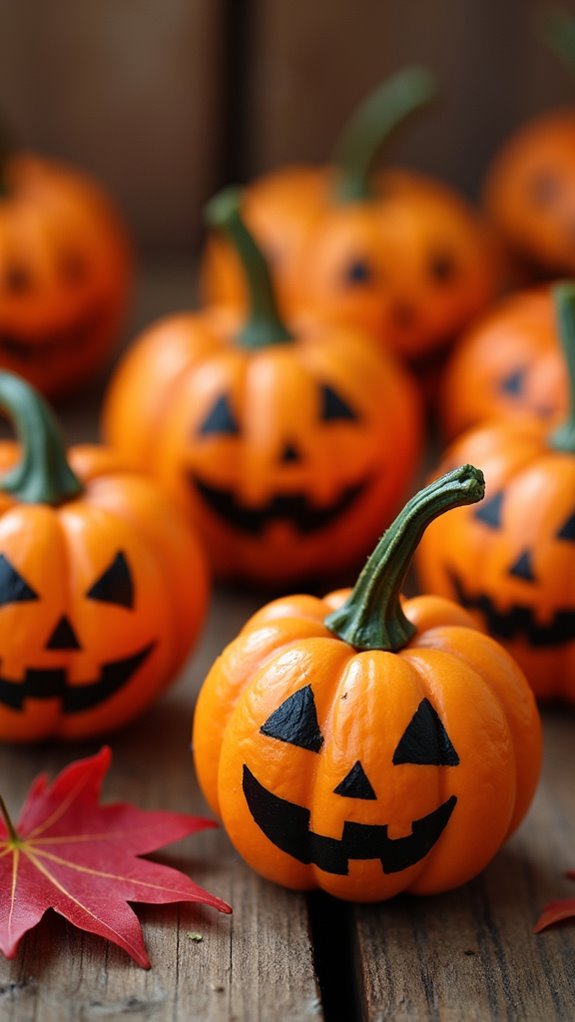 miniature jack o lantern crafting