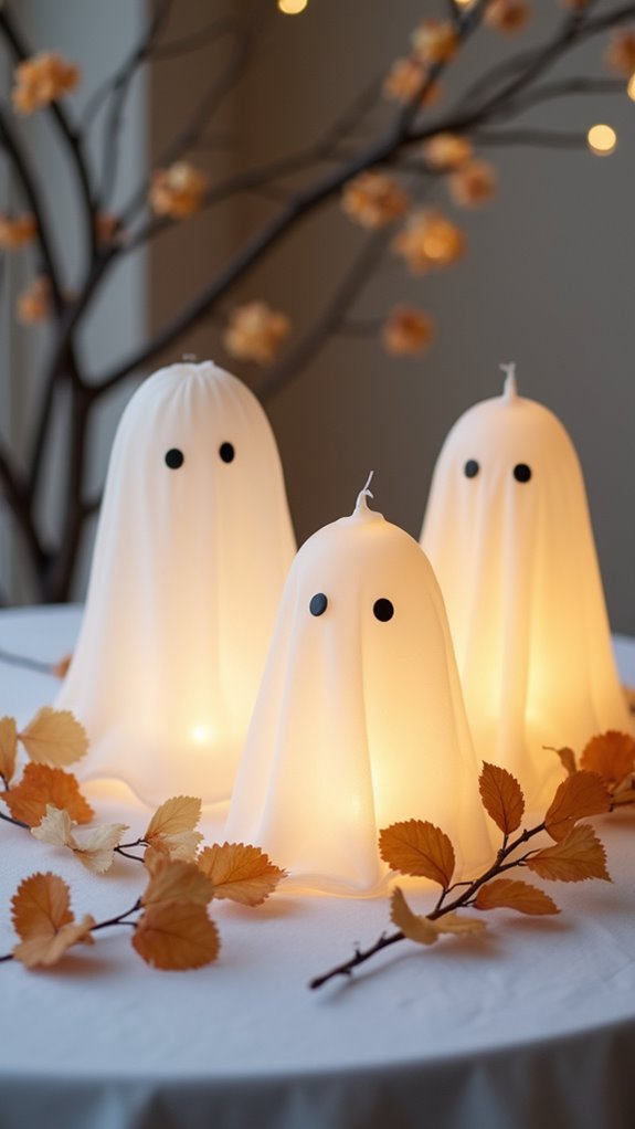 minimalist ghost lantern decor