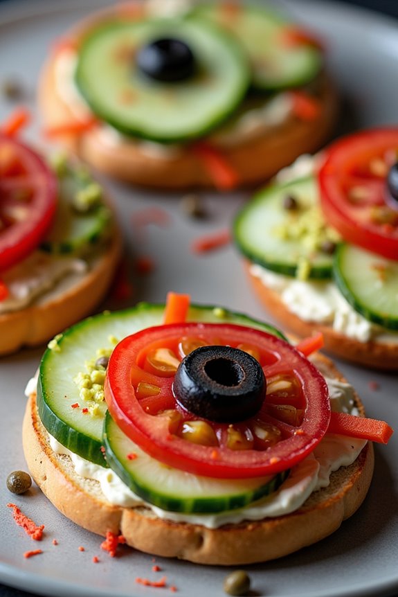 monster eyeball bagels recipe
