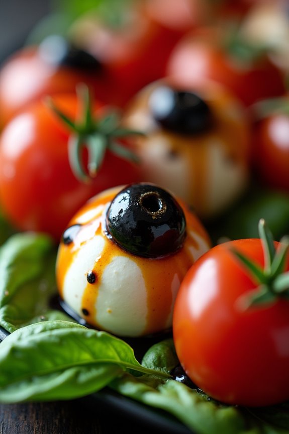 monster eyeball caprese delight