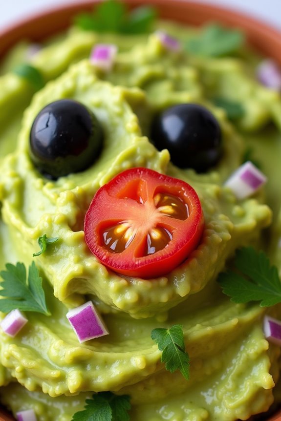 monster themed guacamole recipe