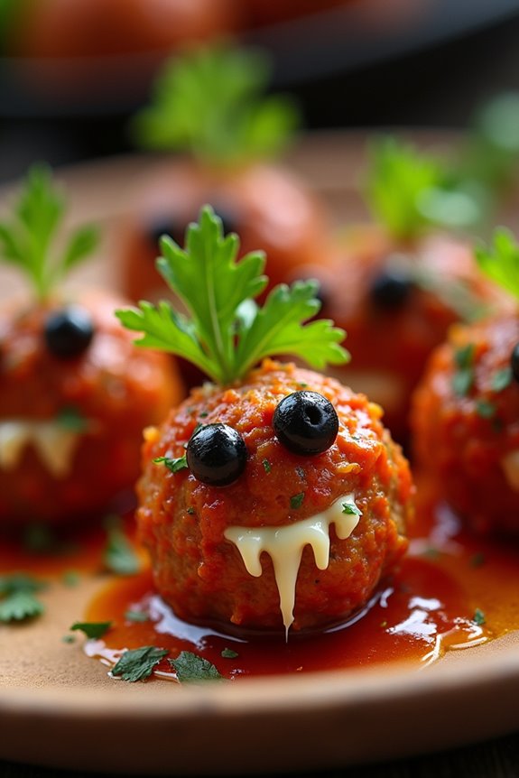 monster themed savory appetizer
