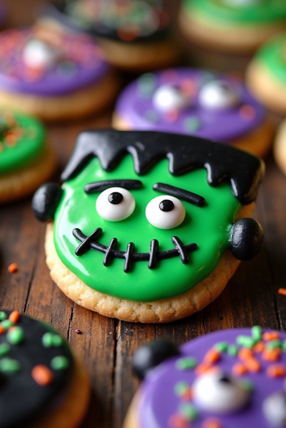 monstrous halloween sugar cookies