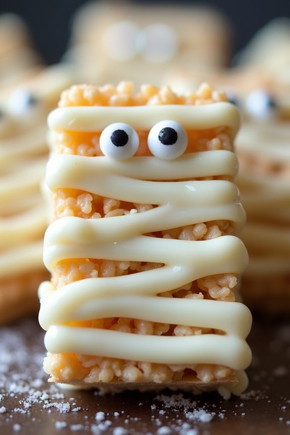 mummy rice krispie treats