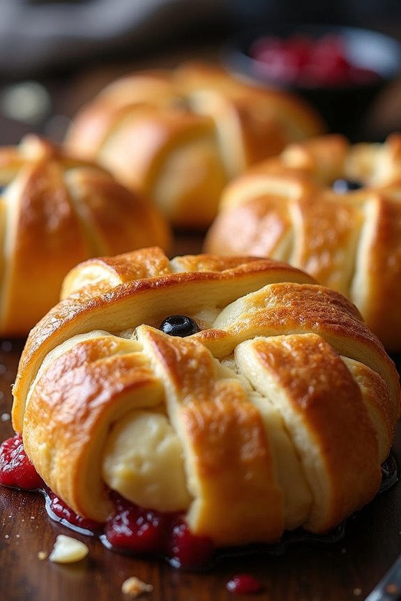 mummy themed baked brie appetizer