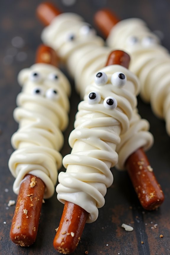 mummy themed halloween dessert snacks