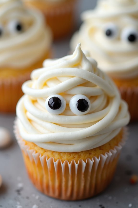 mummy wrapped cupcake recipe