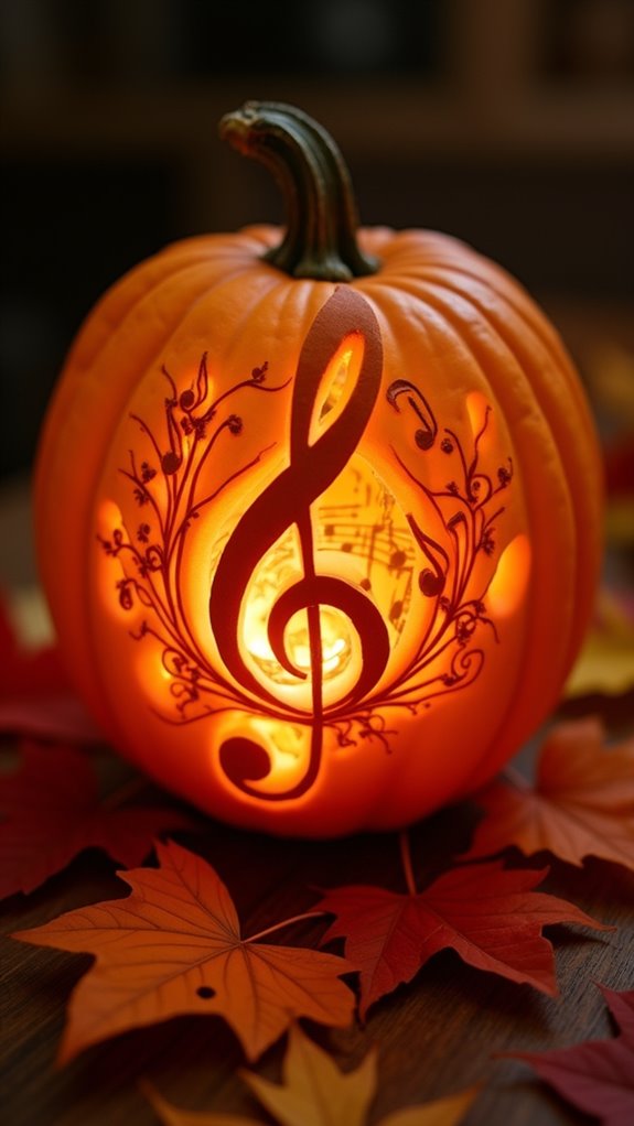musical pumpkin carving project