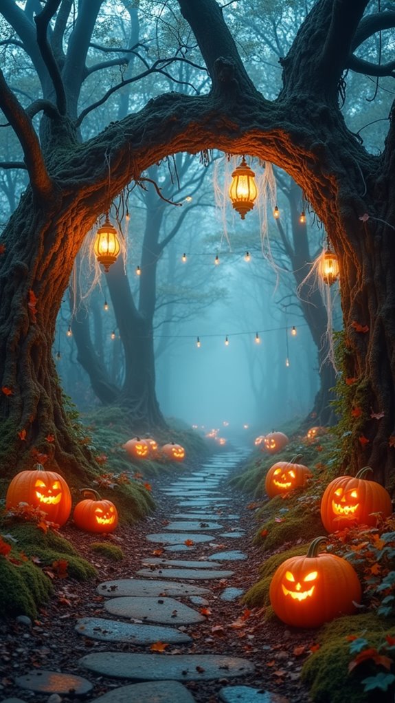 mystical forest halloween entrance