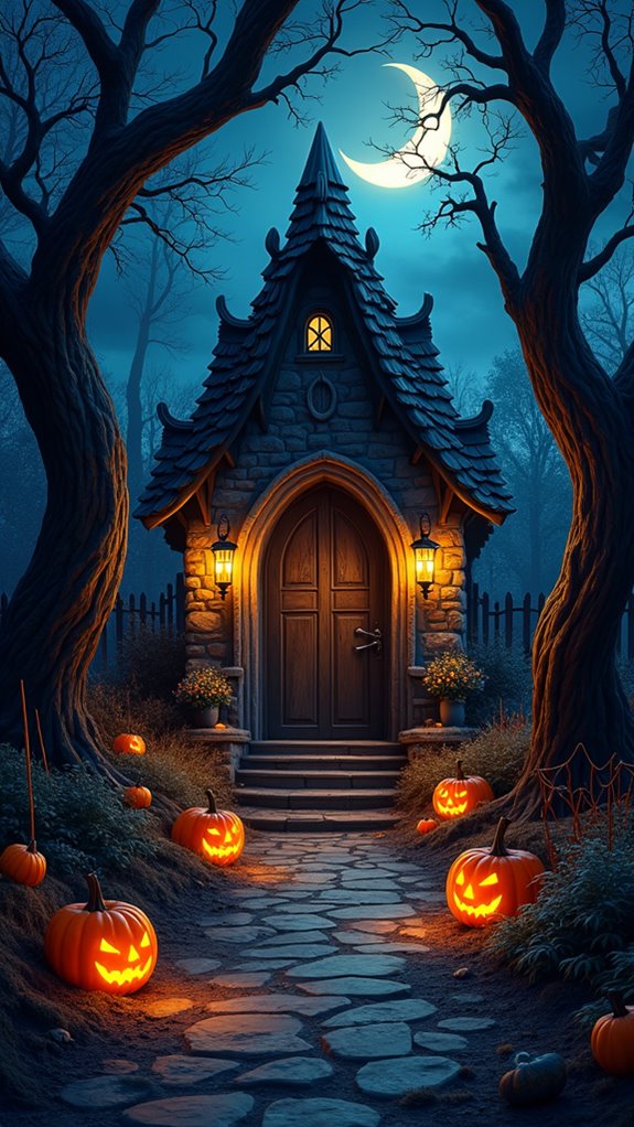 mystical witch entrance decor