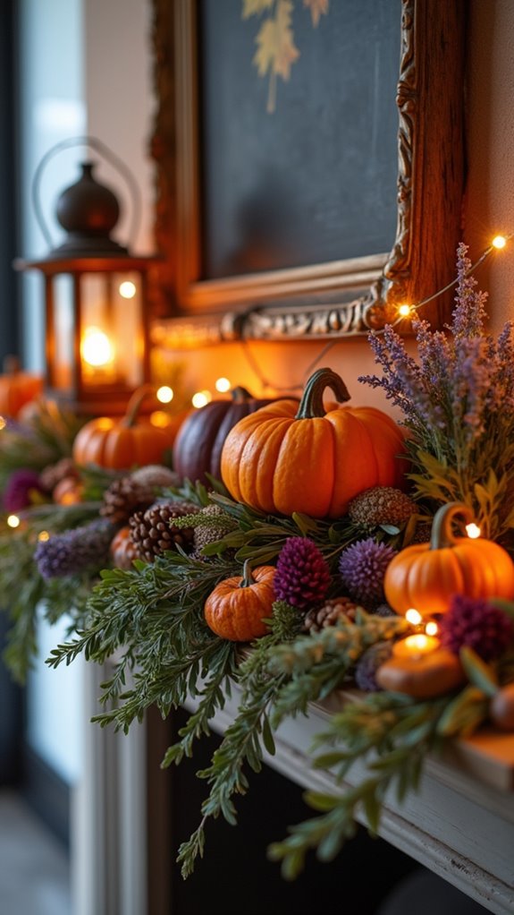 natural autumn decorations enhance ambiance