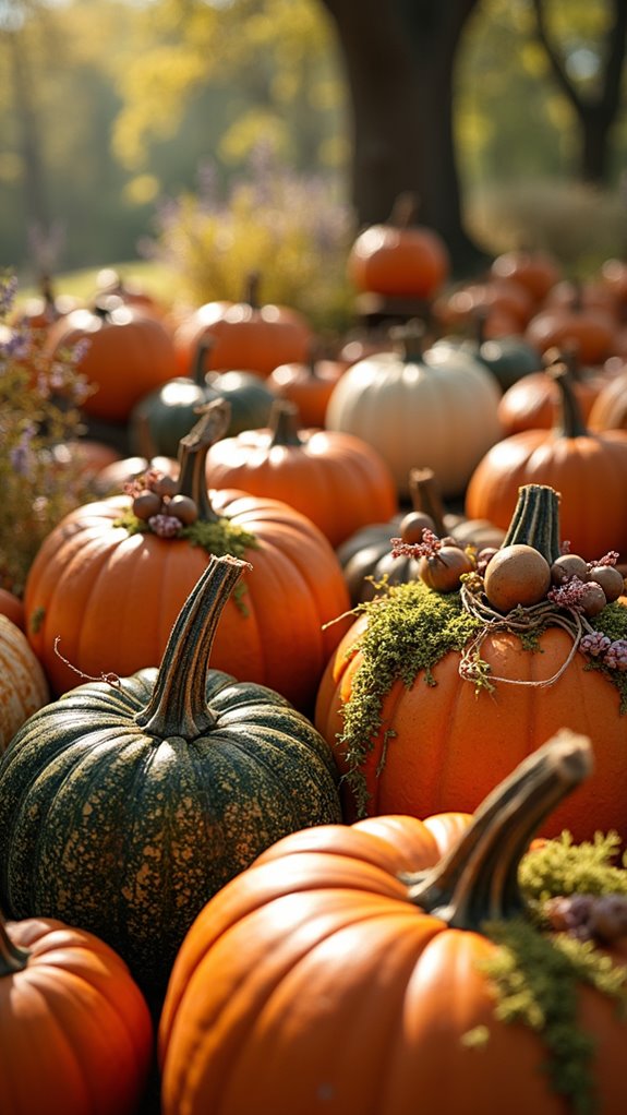 natural pumpkin decorations ideas