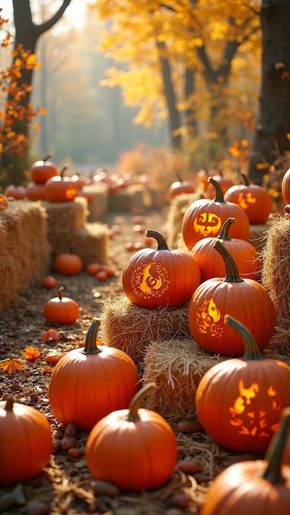 nature inspired rustic pumpkin decor
