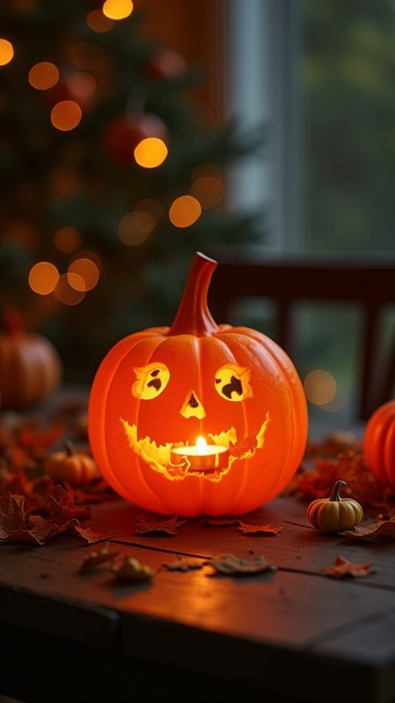 nostalgic autumn candle decor