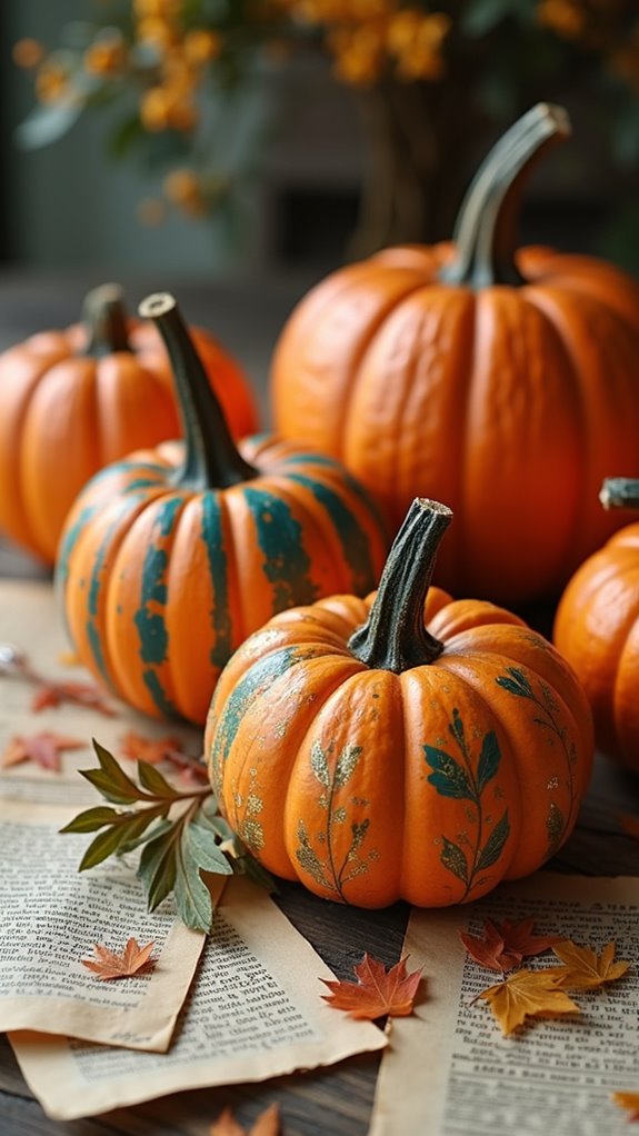 nostalgic vintage pumpkin decor
