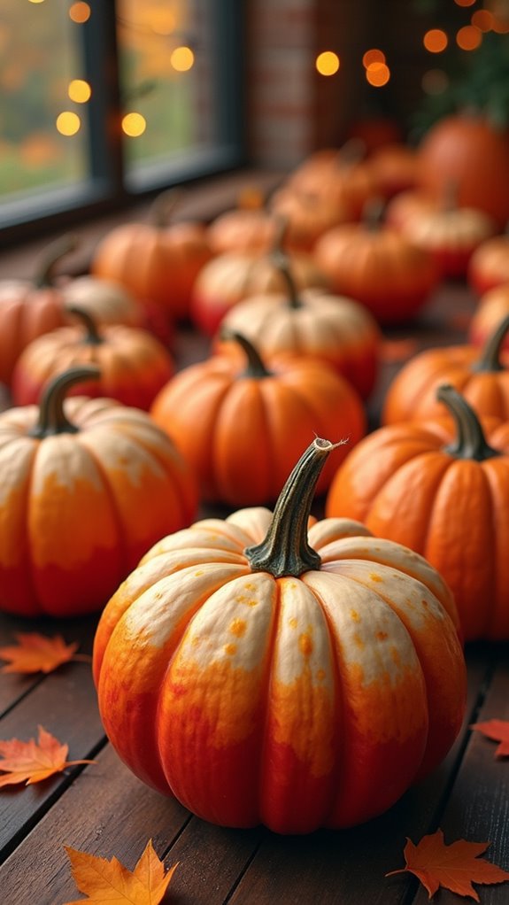 ombre pumpkin painting technique