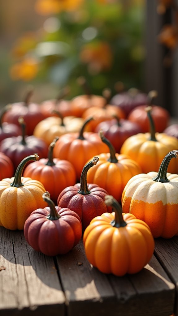 ombre pumpkin painting technique