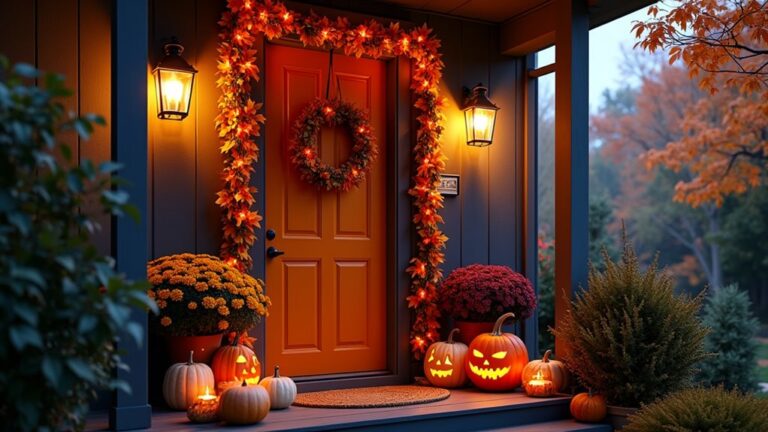 outdoor halloween door decor