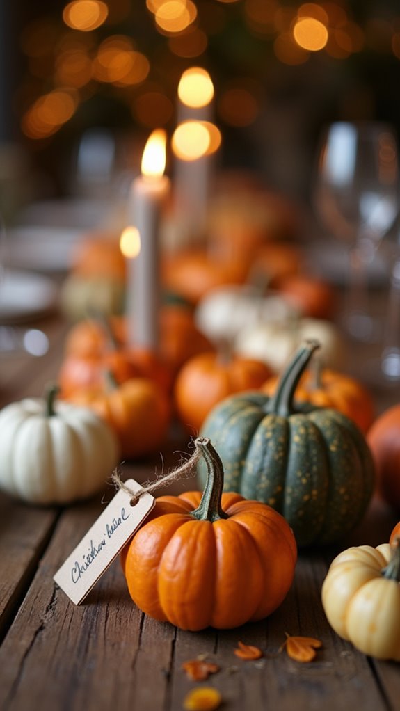 personalized autumn table decorations