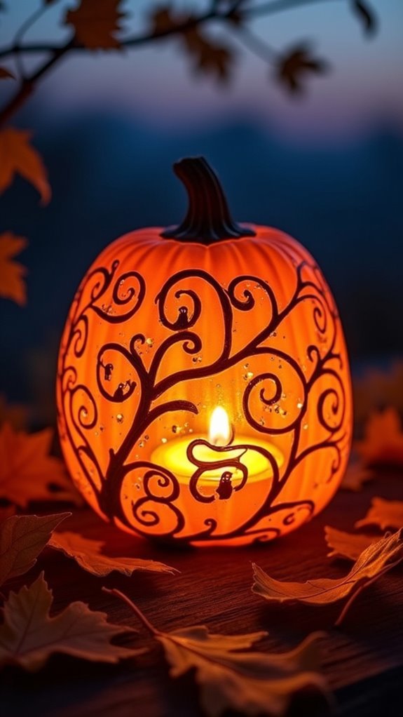 personalized pumpkin night lights