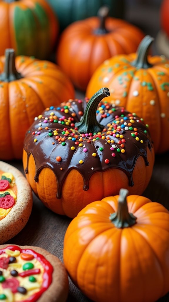 playful food inspired pumpkins