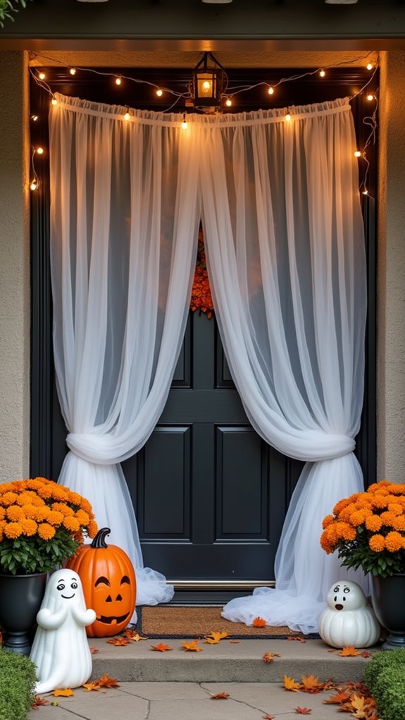playful ghostly front decor