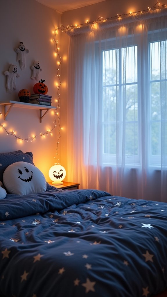 playful halloween ghost decor
