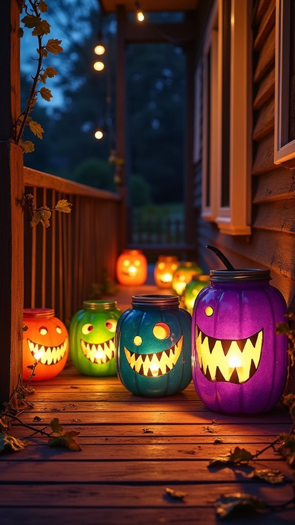 playful monster lantern decor